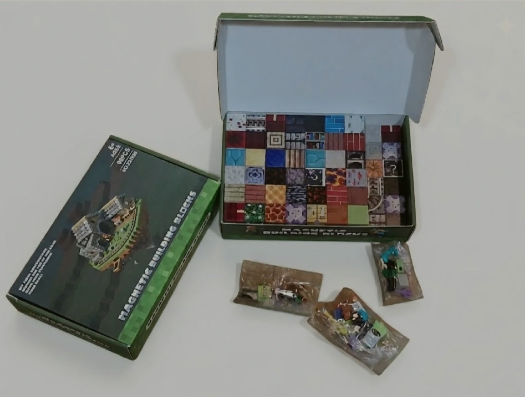 Minecraft 100 pieces Magnetic building blocks