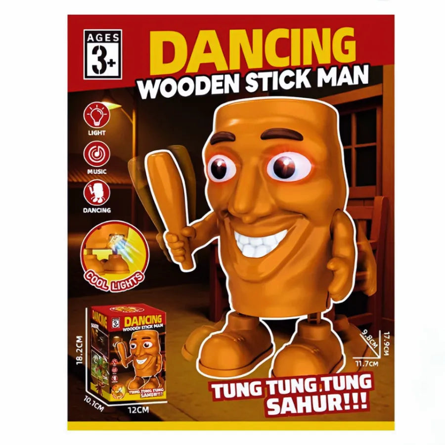 Dancing Wooden Stick Man Toy