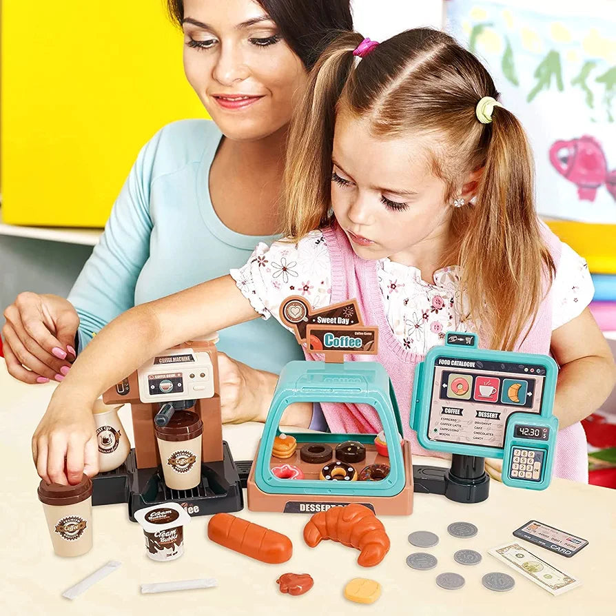 HOME COFFEE MACHINE - 41 PCS Pretend Play Set