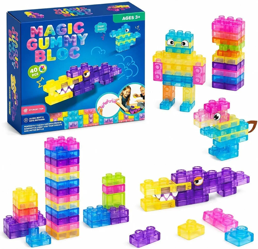 Soft Magic Gummy Building Blocks