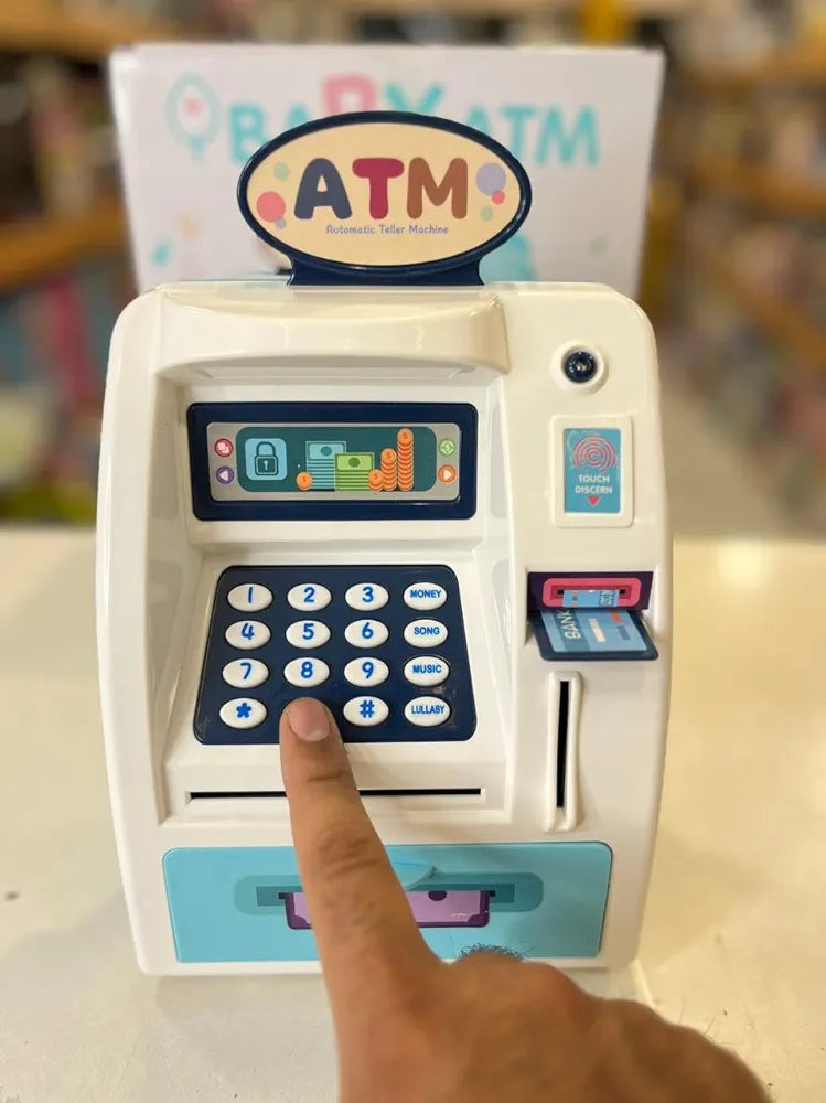 Baby Atm Toy For Kids Interactive Money Management Playset