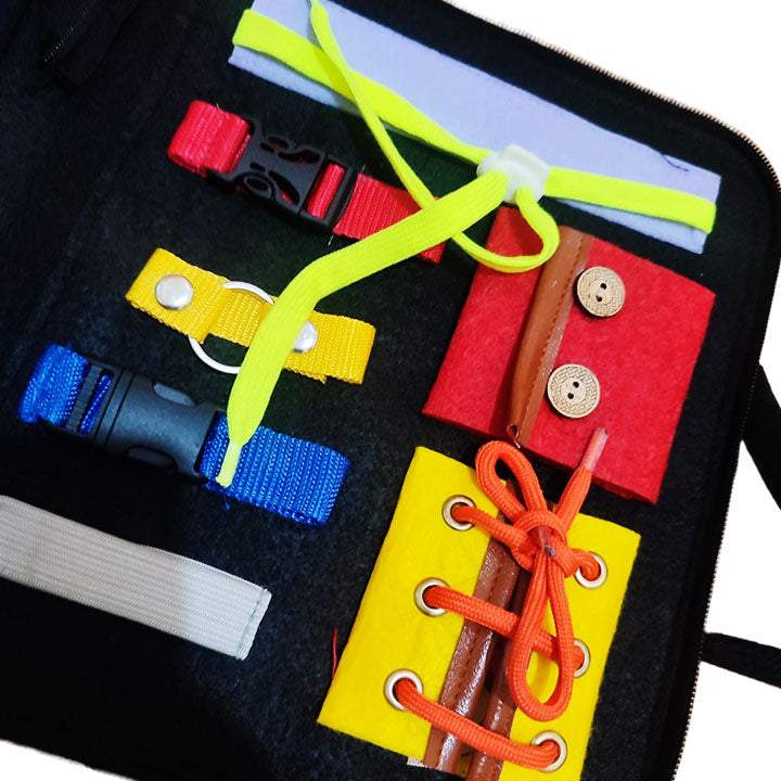 Montessori Activity Busy Board Bag