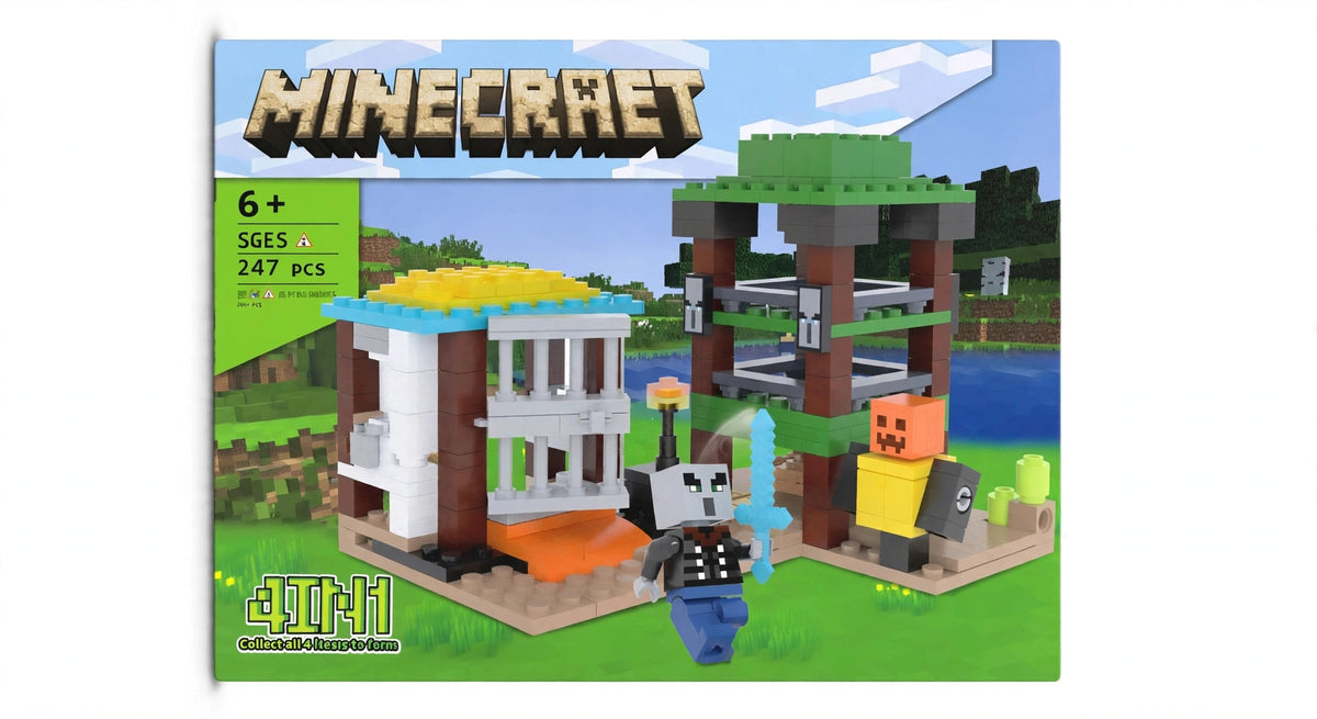 Minecraft 4-in-1 Building Blocks Set - 247 PCS