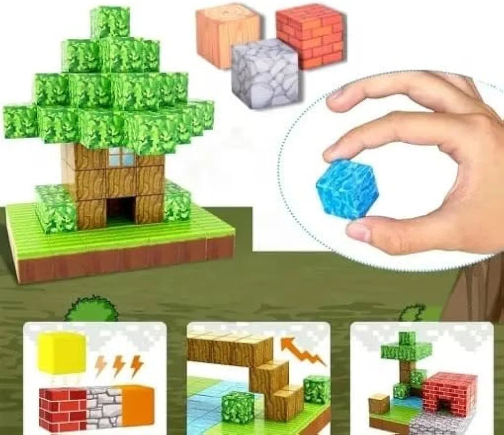Knick Knack Magnetic World Building Blocks Set