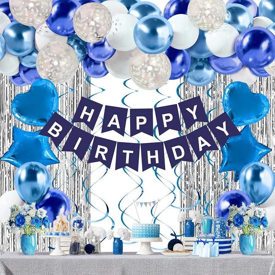 Blue Birthday Decorations for Boys 