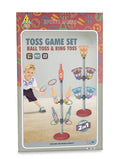 Toss Game Set – 2 in 1 Ball Toss & Ring Toss (33 Pcs)