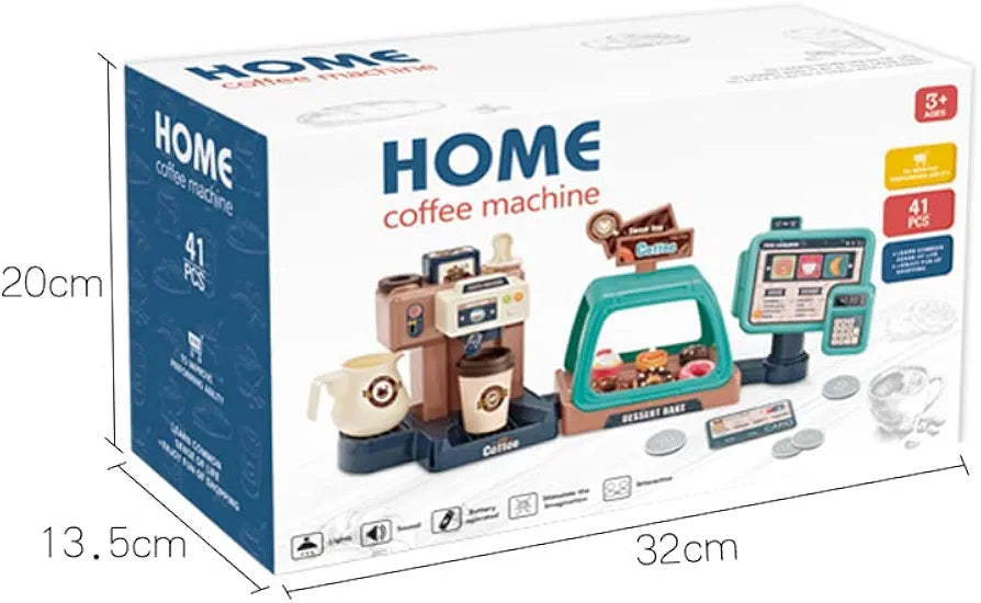 HOME COFFEE MACHINE - 41 PCS Pretend Play Set