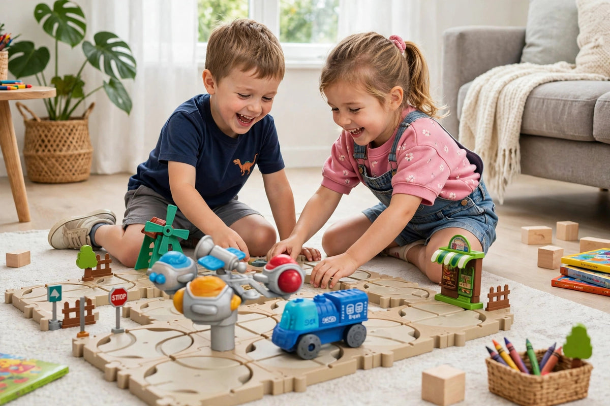 Puzzle Maze Building Blocks Track Car Set