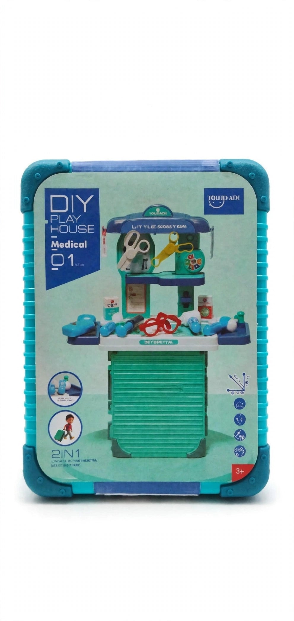 2 in 1 DIY Play House Little Doctor Hospital Playset - Medical 01