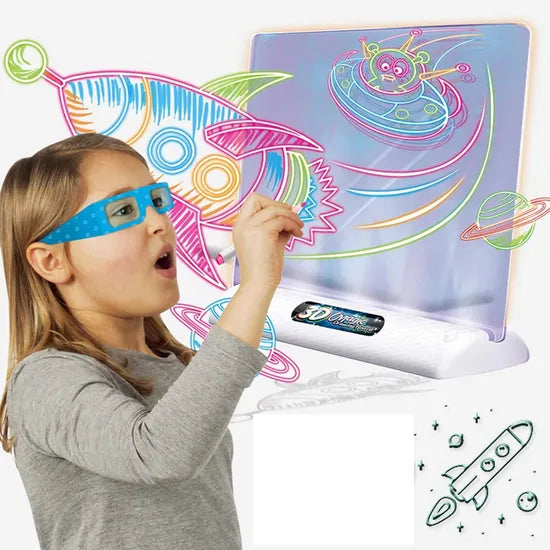 Magic 3D Drawing Board LED Light Drawing Pad