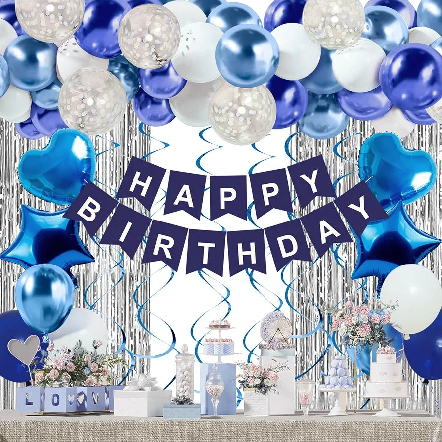 Blue Birthday Decorations for Boys 