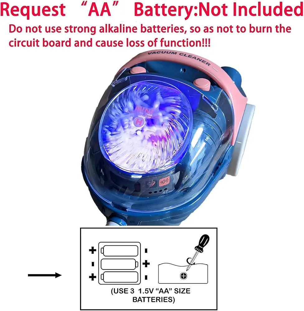 Kids Vacuum Cleaner Toy – Realistic Home Appliance Playset