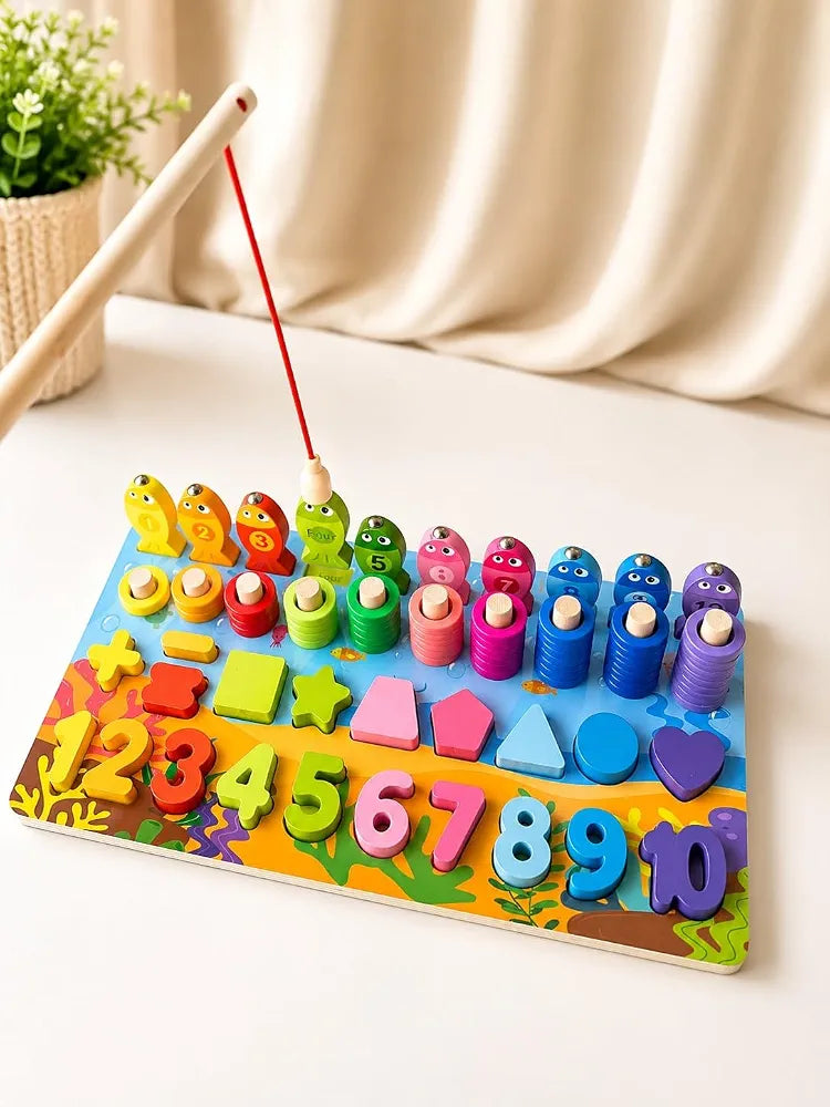 6-in-1 Wooden Montessori Learning Board
