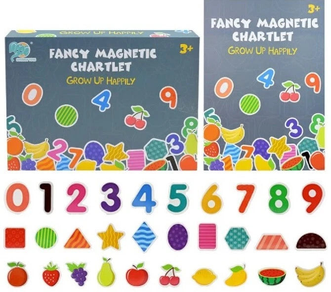 Fruits Numbers Early Educational Fancy Magnetic Chartlet Foam Puzzle Child Toys