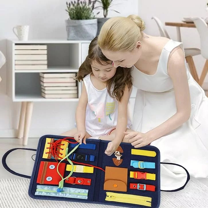 Montessori Activity Busy Board Bag