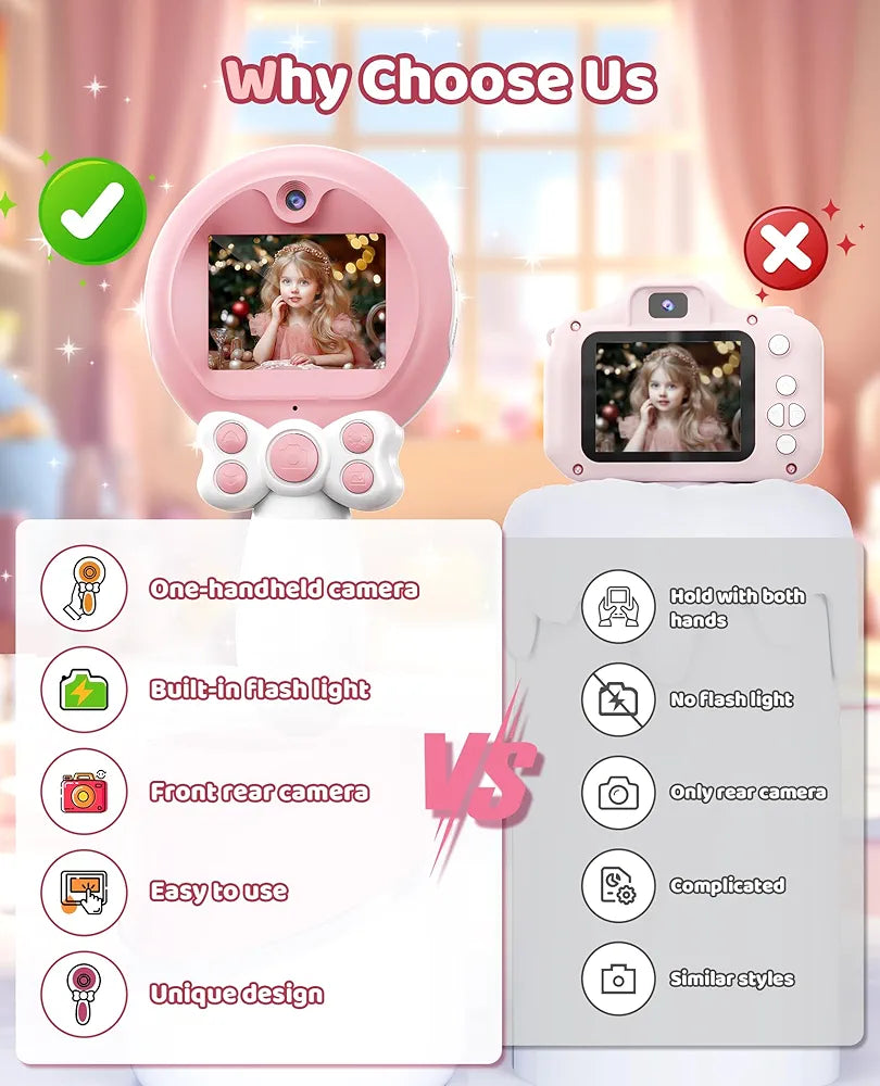 TEKFUN Kids Camera Toy for Girls 