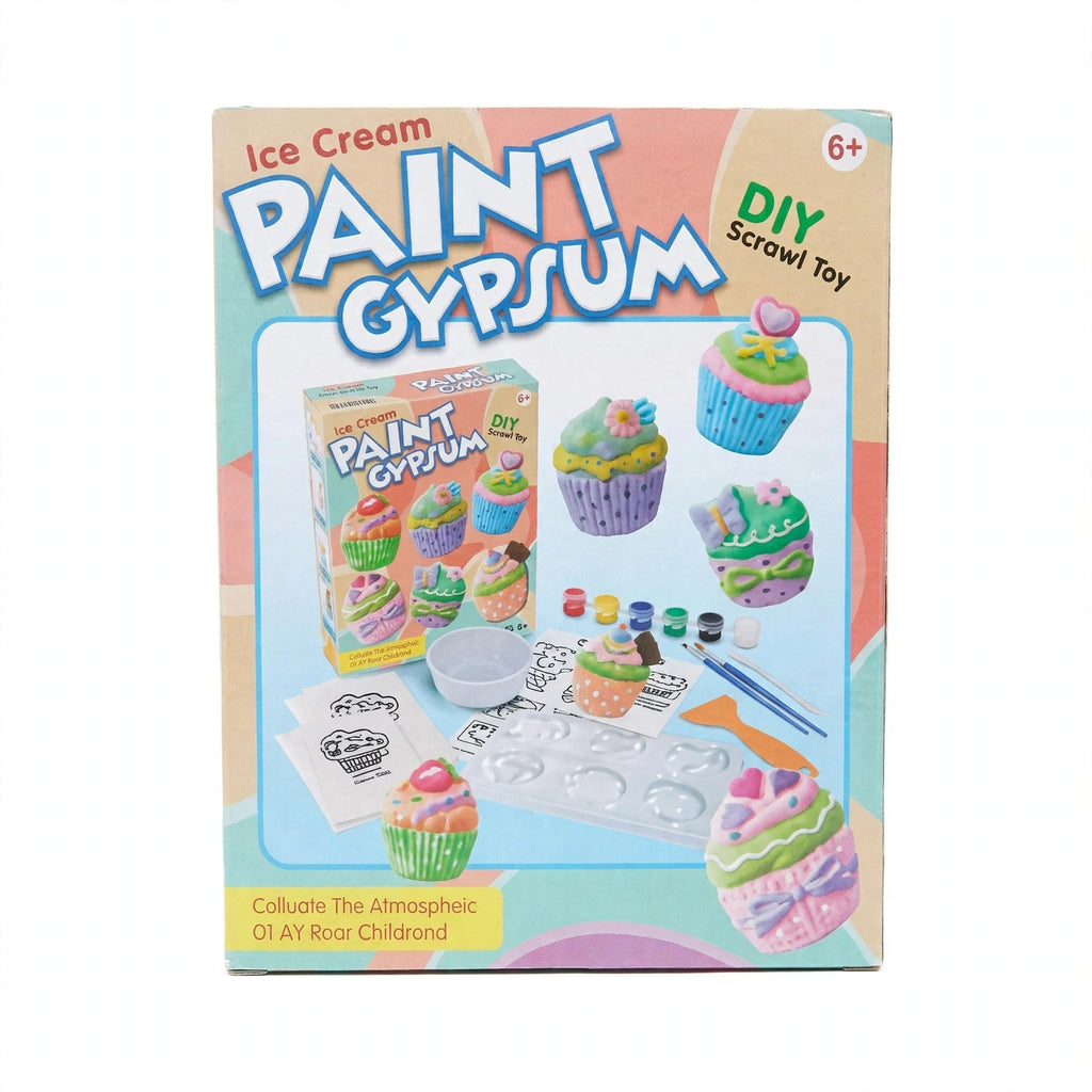 Ice Cream Paint Gypsum DIY Scrawl Toy