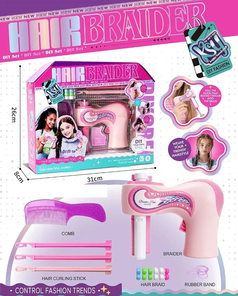 DIY Hair Braider Set – Automatic Hair Braiding & Styling Kit for Girls
