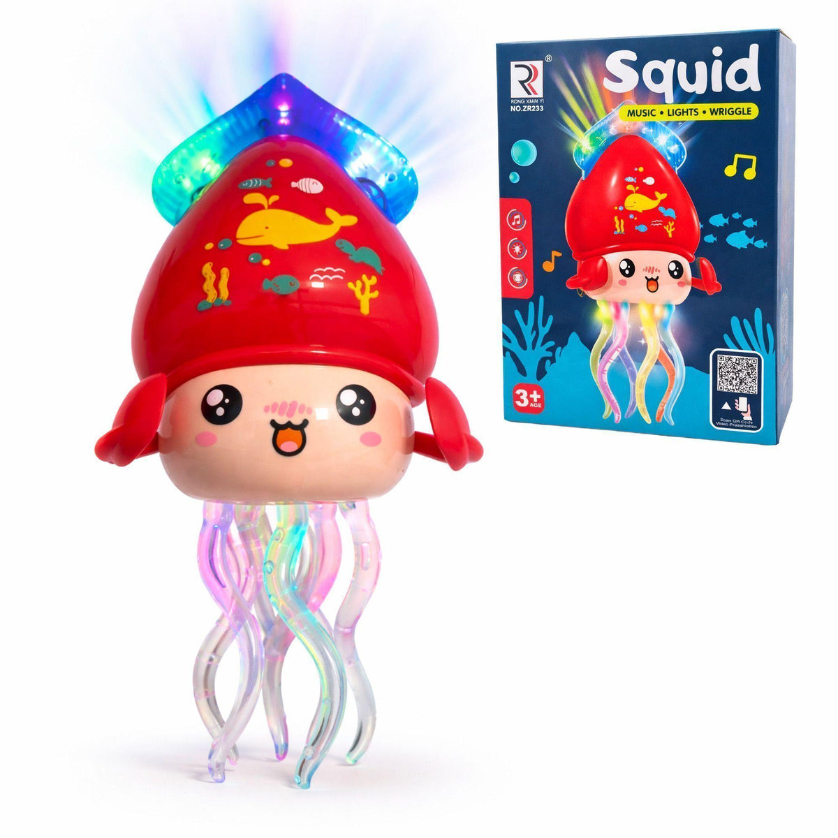 Squid Dancing Toy – Music, Lights & Wiggle