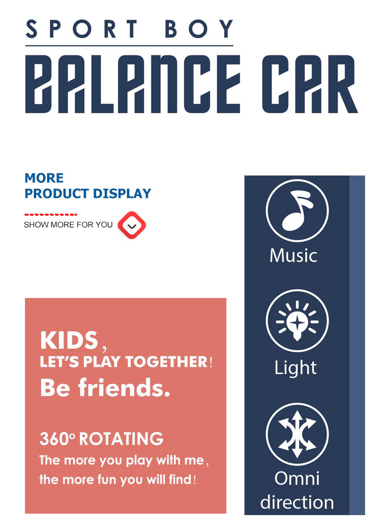 Little Boy Doll Balance Car Rotating Toy With Light And Sound