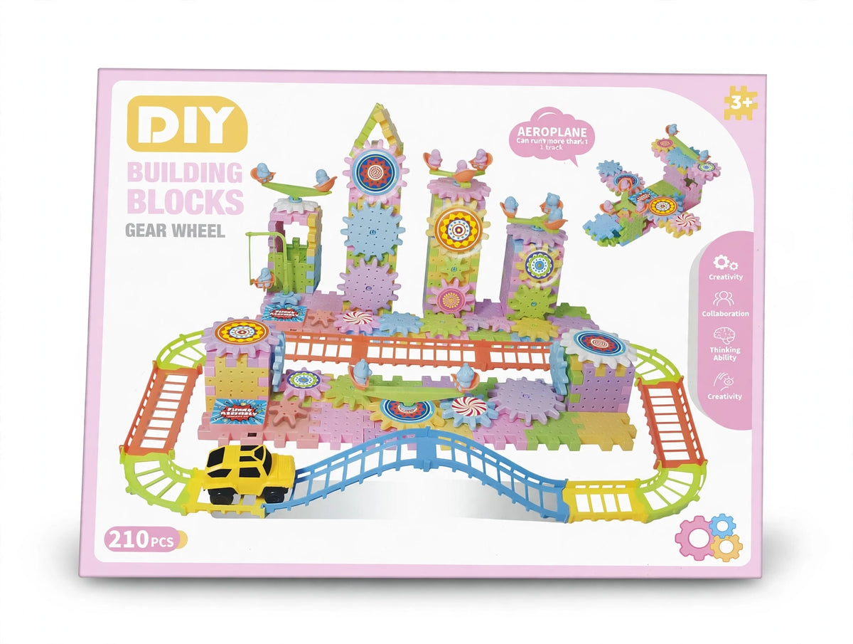 DIY Building Blocks Gear Wheel  210 PCS (AEROPLANE SET)