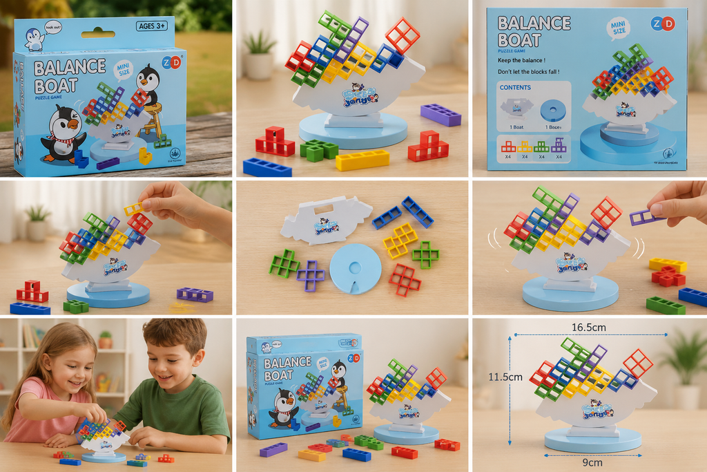 Balance Boat Puzzle Game (Mini Size) by ZD