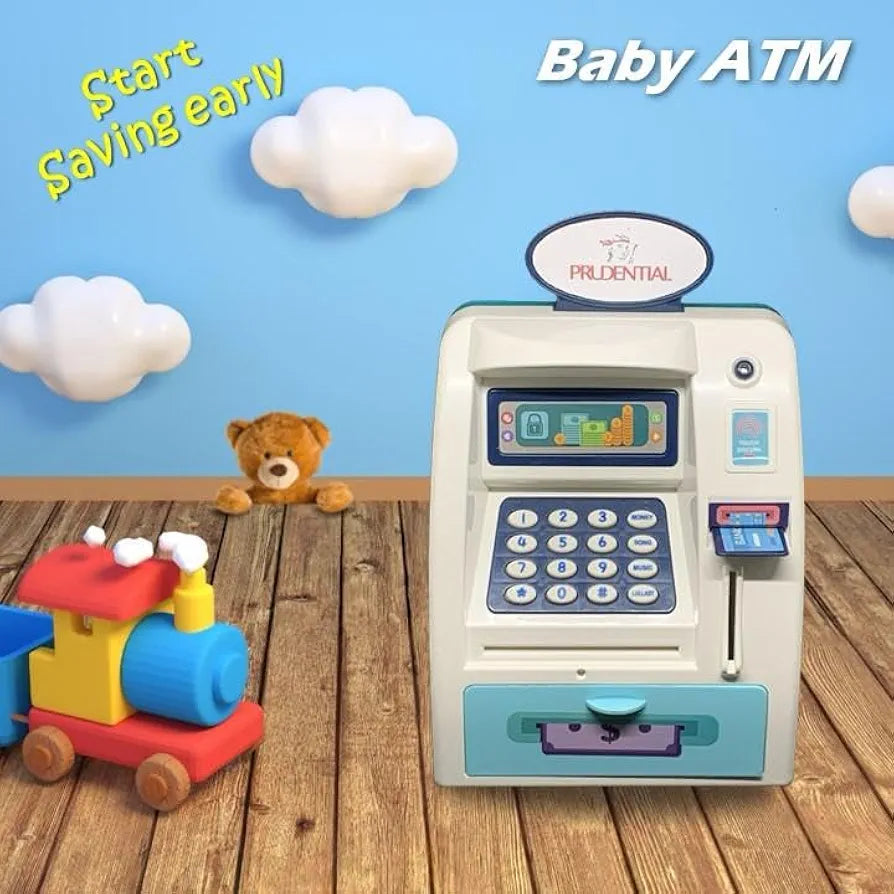 Baby Atm Toy For Kids Interactive Money Management Playset