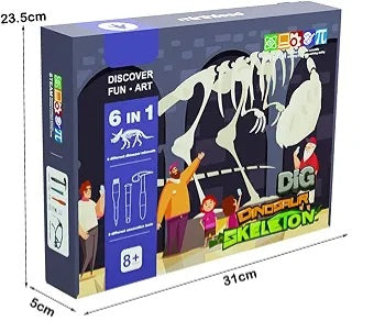 Dinosaur Skeleton Dig KIT 6 IN 1