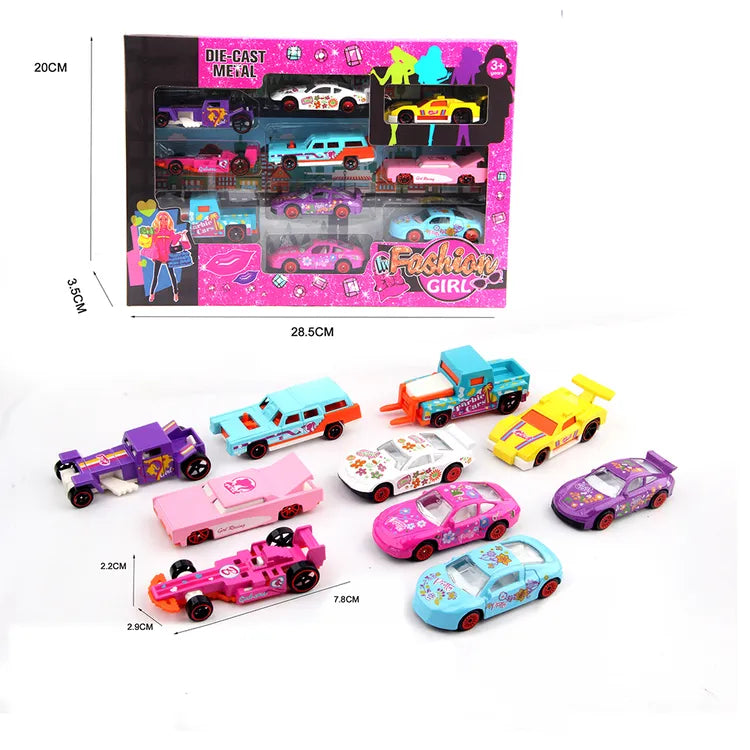 Die-Cast Metal Car Set - Multi Color