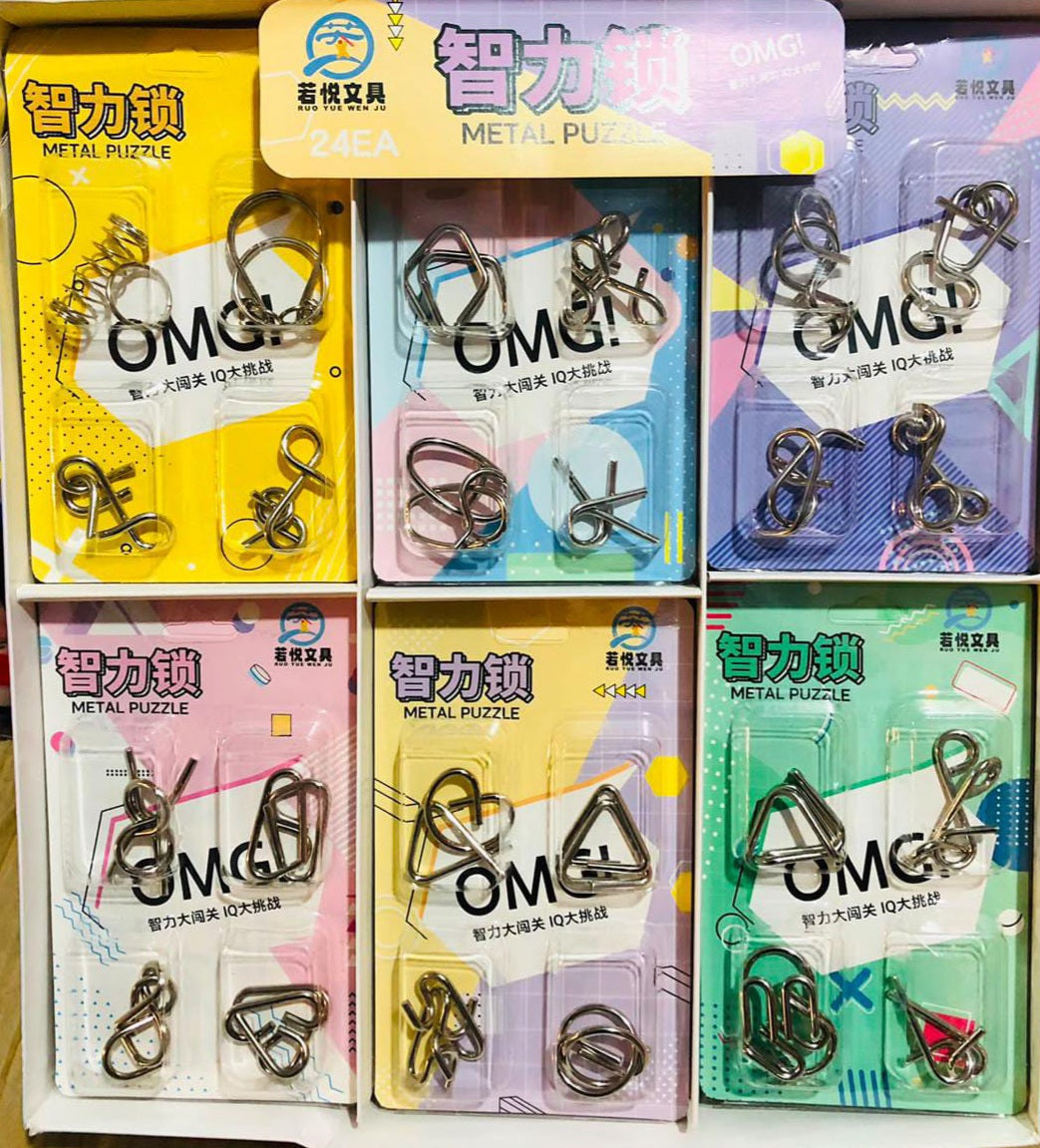Metal Puzzle Challenging & Fun