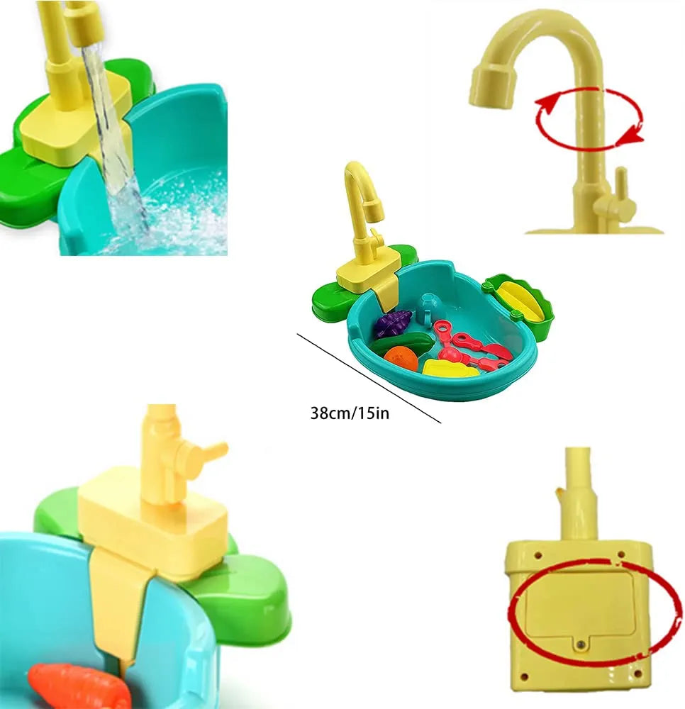 Kitchen Sink Toy With Water Running