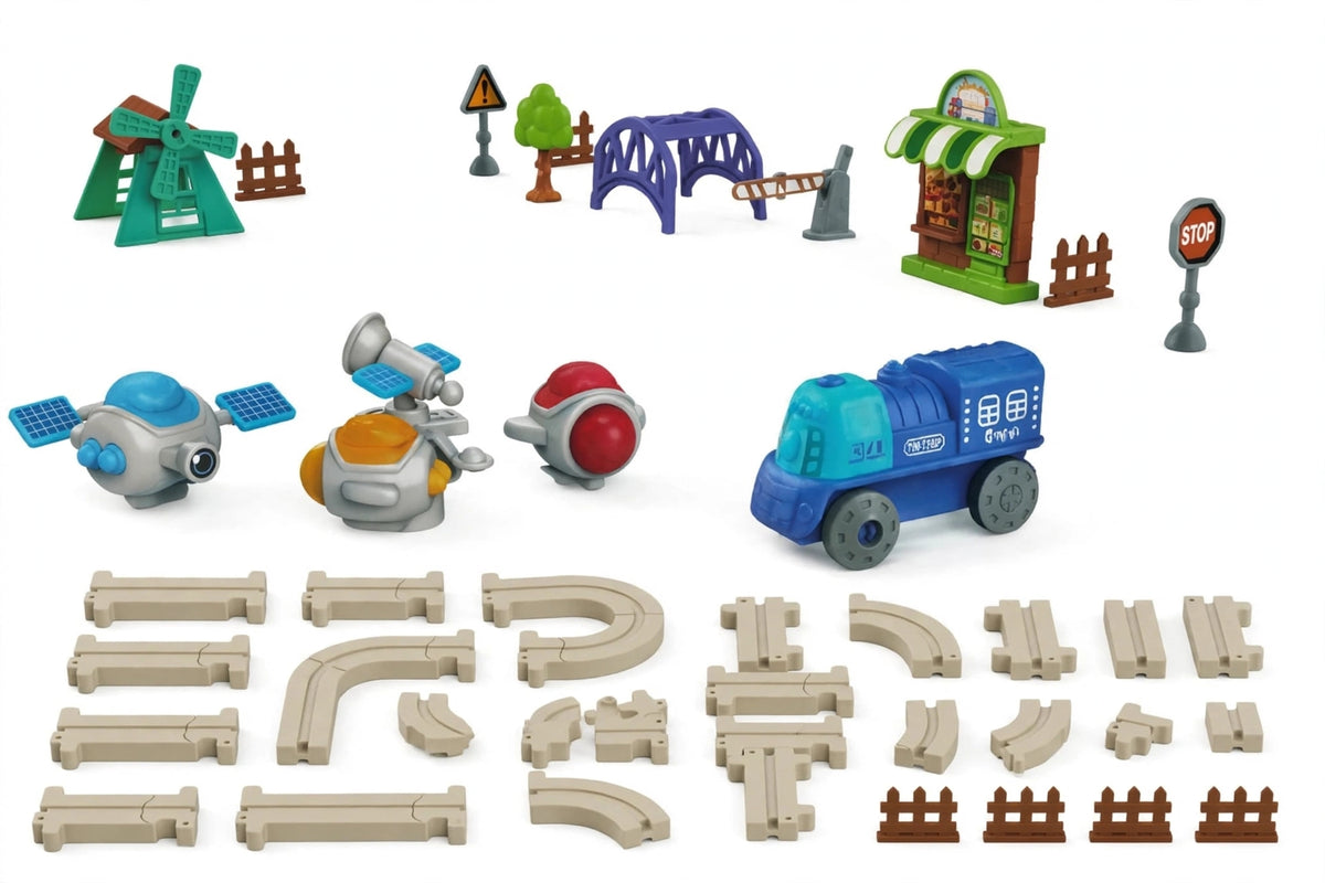 Puzzle Maze Building Blocks Track Car Set