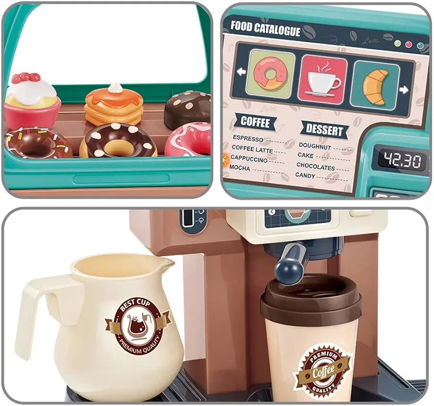 HOME COFFEE MACHINE - 41 PCS Pretend Play Set