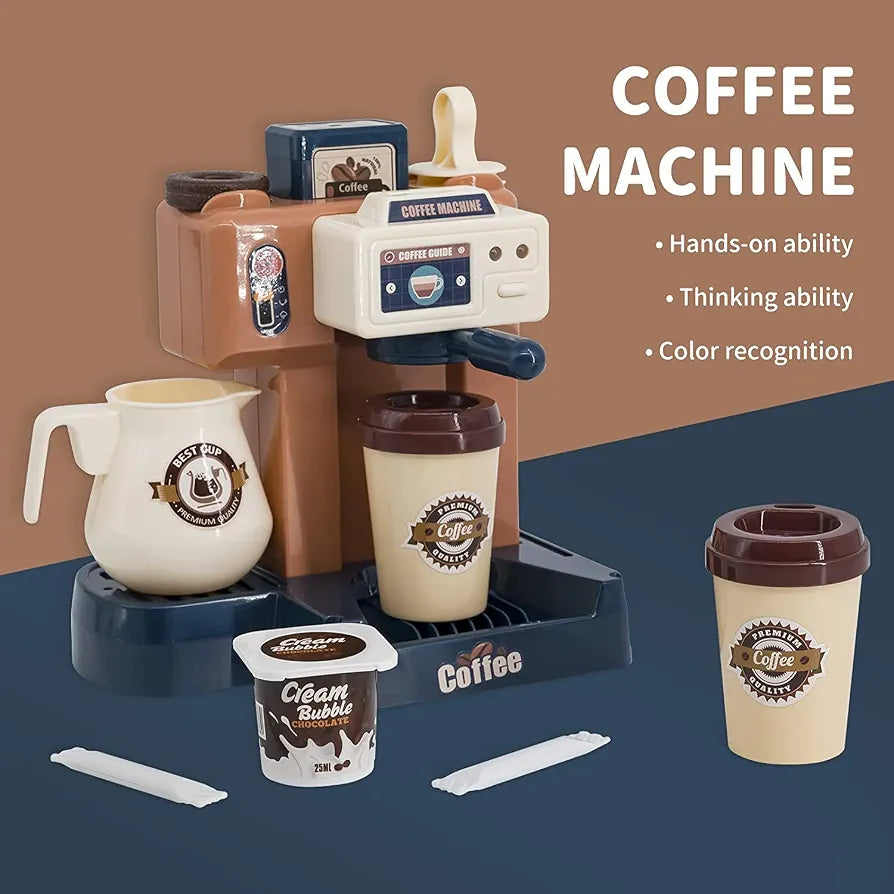 HOME COFFEE MACHINE - 41 PCS Pretend Play Set