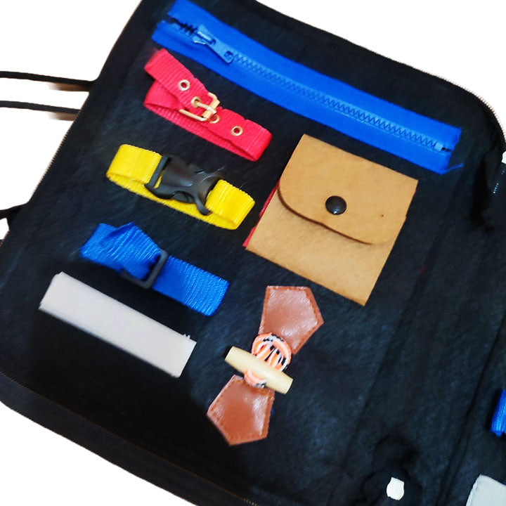 Montessori Activity Busy Board Bag